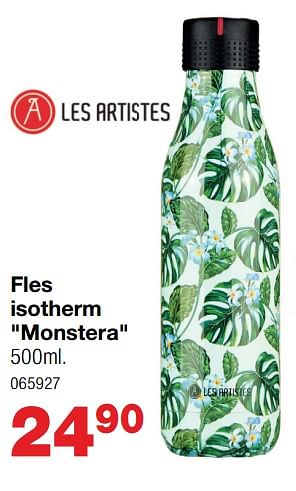 Promoties Fles isotherm monstera - Les Artistes - Geldig van 20/07/2020 tot 30/08/2020 bij Home & Co