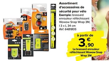 Promotions Assortiment d`accessoires de sécurité pour vélo - Produit maison - Carrefour  - Valide de 29/07/2020 à 07/09/2020 chez Carrefour