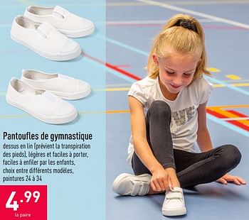 Promotions Pantoufles de gymnastique - Produit maison - Aldi - Valide de 05/08/2020 à 14/08/2020 chez Aldi