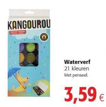 Promotions Waterverf 21 kleuren - Kangourou - Valide de 29/07/2020 à 11/08/2020 chez Colruyt