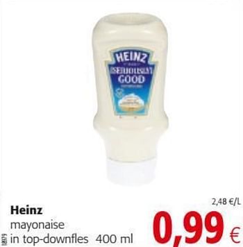 Promoties Heinz mayonaise in top-downfles - Heinz - Geldig van 29/07/2020 tot 11/08/2020 bij Colruyt