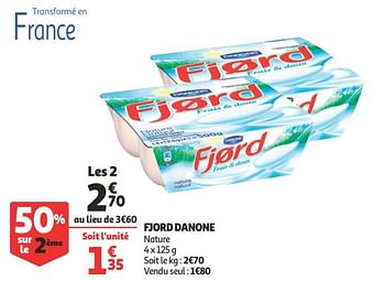 Promotions Fjord danone - Danone - Valide de 29/07/2020 à 09/08/2020 chez Auchan Ronq