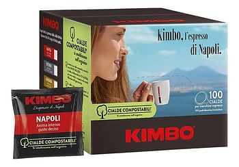Promoties Kimbo Koffiepods Napoli 7 g - 100 stuks - Kimbo - Geldig van 01/08/2020 tot 31/08/2020 bij ColliShop