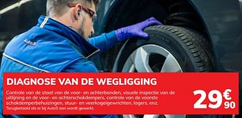 Promotions Diagnose van de wegligging - Produit maison - Auto 5  - Valide de 31/07/2020 à 31/08/2020 chez Auto 5