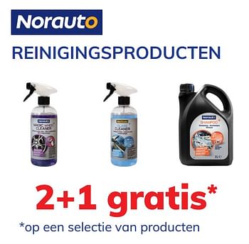 Promoties Norauto reinigingsproducten 2+1 gratis - Norauto - Geldig van 31/07/2020 tot 31/08/2020 bij Auto 5
