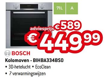 Promoties Bosch kolomoven - bihba334bs0 - Bosch - Geldig van 01/08/2020 tot 31/08/2020 bij Exellent