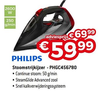 Promotions Philips stoomstrijkijzer - phgc456780 - Philips - Valide de 01/08/2020 à 31/08/2020 chez Exellent