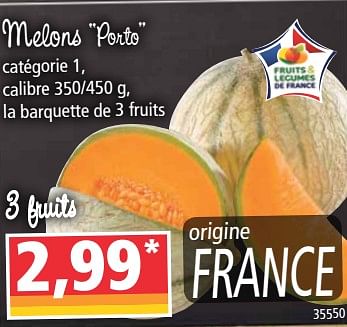 Promotions Melons porto - Produit Maison - Norma - Valide de 05/08/2020 à 11/08/2020 chez Norma