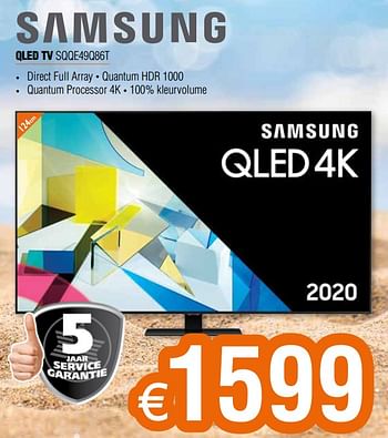Promoties Samsung qled tv sqqe49q86t - Samsung - Geldig van 01/08/2020 tot 31/08/2020 bij Expert