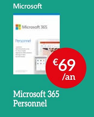 Promotions Microsoft 365 personnel - Microsoft - Valide de 01/08/2020 à 31/08/2020 chez Selexion