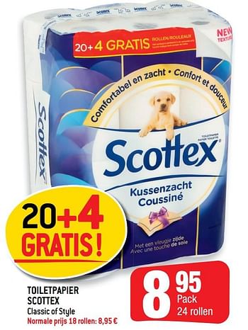 Promoties Toiletpapier scottex - Scottex - Geldig van 05/08/2020 tot 11/08/2020 bij Smatch
