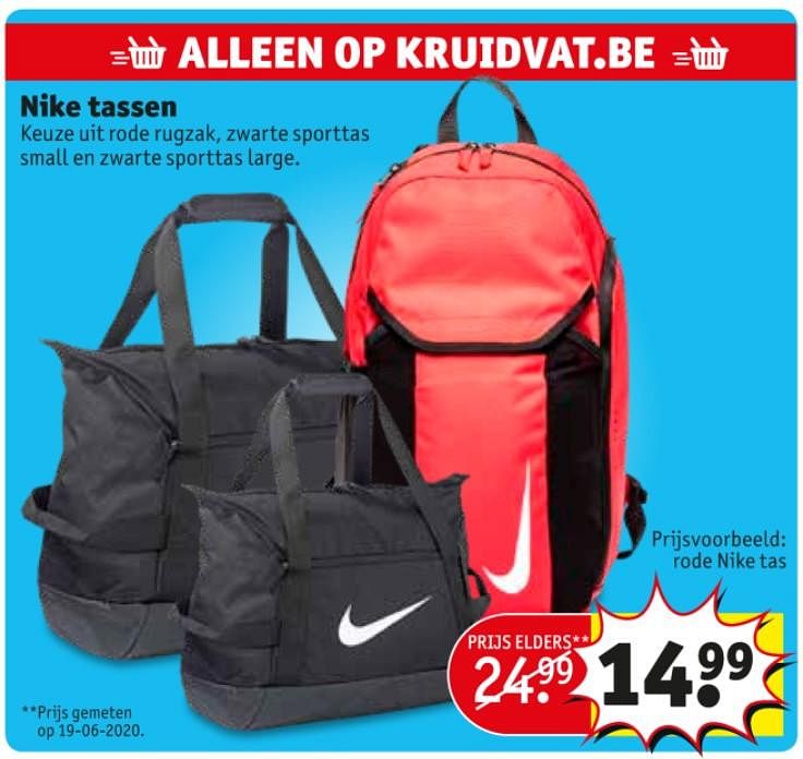 NIKE Rode nike tas Promotie bij Kruidvat