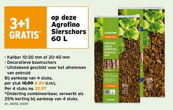 Promoties Agrofino sierschors - Agrofino - Geldig van 05/08/2020 tot 18/08/2020 bij Gamma