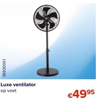 Promoties Euro tools luxe ventilator op voet - Euro Tools - Geldig van 01/08/2020 tot 31/08/2020 bij Euro Shop