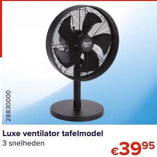 Promoties Euro tools luxe ventilator tafelmodel - Euro Tools - Geldig van 01/08/2020 tot 31/08/2020 bij Euro Shop