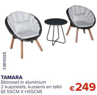 Promoties Tamara bistroset in aluminium - Huismerk - Euroshop - Geldig van 01/08/2020 tot 31/08/2020 bij Euro Shop