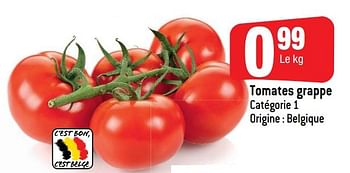 Promotions Tomates grappe - Produit Maison - Smatch - Valide de 05/08/2020 à 11/08/2020 chez Smatch