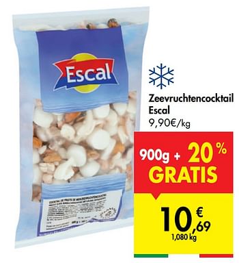 Promoties Zeevruchtencocktail escal - Escal - Geldig van 05/08/2020 tot 17/08/2020 bij Carrefour