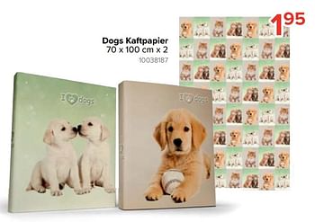 Promoties Dogs kaftpapier - Huismerk - Euroshop - Geldig van 10/08/2020 tot 06/09/2020 bij Euro Shop