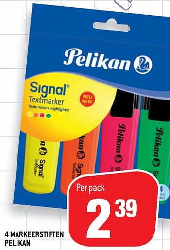 Promoties 4 markeerstiften pelikan - Pelikan - Geldig van 05/08/2020 tot 30/09/2020 bij Match