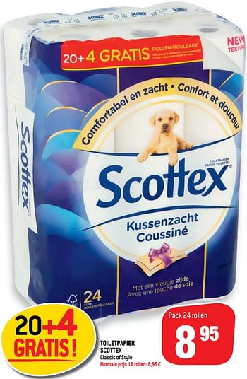 Promoties Toiletpapier scottex - Scottex - Geldig van 05/08/2020 tot 11/08/2020 bij Match