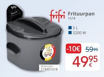 Promoties Frifri frituurpan 1618 - FriFri - Geldig van 01/08/2020 tot 31/08/2020 bij Eldi