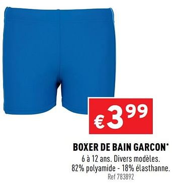 Promoties Boxer de bain garcon - Huismerk - Trafic  - Geldig van 05/08/2020 tot 09/08/2020 bij Trafic