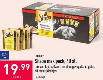 Promoties Sheba maxipack - Sheba - Geldig van 14/08/2020 tot 21/08/2020 bij Aldi