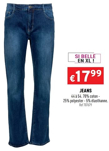 Promotions Jeans - Produit maison - Trafic  - Valide de 05/08/2020 à 09/08/2020 chez Trafic