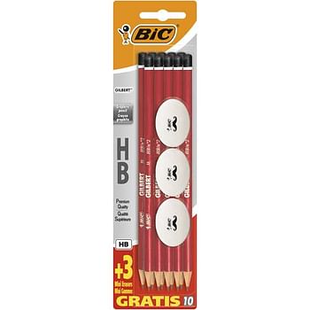 Promoties Bic 10 Gilbert potloden + 3 gommen GRATIS - BIC - Geldig van 08/08/2020 tot 06/09/2020 bij ToyChamp