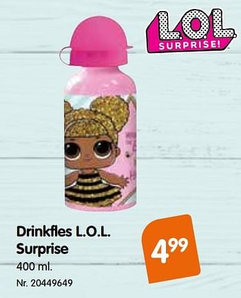 Promoties Drinkfles l.o.l. surprise - LOL Surprise - Geldig van 05/08/2020 tot 18/08/2020 bij Fun