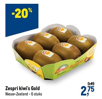 Promoties Zespri kiwi`s gold - Zespri - Geldig van 12/08/2020 tot 25/08/2020 bij Makro