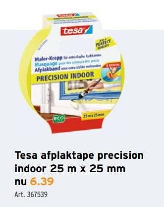 Promoties Tesa afplaktape precision indoor - Tesa - Geldig van 12/08/2020 tot 18/08/2020 bij Gamma