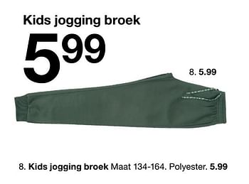 Promoties Kids jogging broek - Huismerk - Zeeman  - Geldig van 08/08/2020 tot 14/08/2020 bij Zeeman
