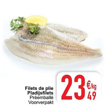 Promoties Filets de plie pladijsfilets - Huismerk - Cora - Geldig van 11/08/2020 tot 17/08/2020 bij Cora