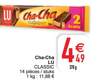 Promotions Cha-cha lu classic - Lu - Valide de 11/08/2020 à 17/08/2020 chez Cora