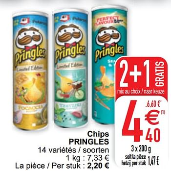 Promoties Chips pringles - Pringles - Geldig van 11/08/2020 tot 17/08/2020 bij Cora
