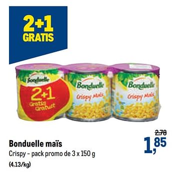 Promotions Bonduelle maïs - Bonduelle - Valide de 12/08/2020 à 25/08/2020 chez Makro