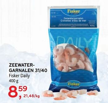 Promoties Zeewatergarnalen 31-40 fisker daily - Fisker Daily - Geldig van 12/08/2020 tot 25/08/2020 bij Alvo
