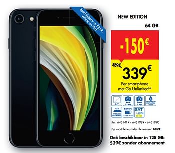 Promotions Apple iphone se new edition - Apple - Valide de 12/08/2020 à 24/08/2020 chez Carrefour
