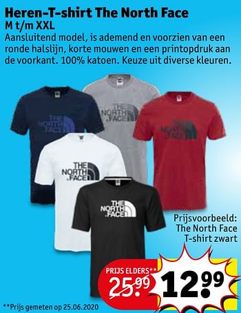 The North Face The north face t-shirt zwart - Promotie bij