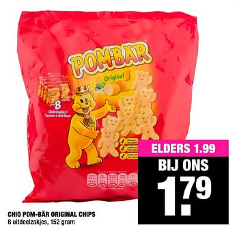 Promoties Chio pom-bär original chips - Chio - Geldig van 10/08/2020 tot 23/08/2020 bij Big Bazar