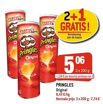 Promoties Pringles original - Pringles - Geldig van 12/08/2020 tot 18/08/2020 bij Smatch