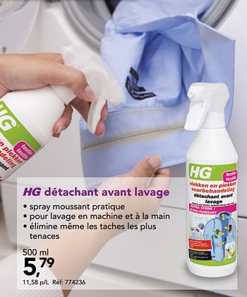 Promoties Hg détachant avant lavage - HG - Geldig van 12/08/2020 tot 23/08/2020 bij Hubo