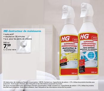 HG Hg destructeur de moisissures - En promotion chez Hubo