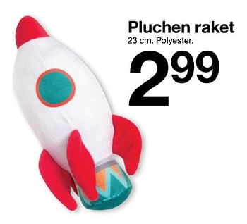 Promoties Pluchen raket - Huismerk - Zeeman  - Geldig van 11/08/2020 tot 31/12/2020 bij Zeeman