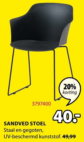 Hoe dan ook hemel constant Huismerk - Jysk Sandved stoel - Promotie bij Jysk