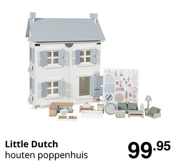 Promotions Little dutch houten poppenhuis - Little Dutch - Valide de 16/08/2020 à 22/08/2020 chez Baby & Tiener Megastore