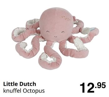 Promoties Little dutch knuffel octopus - Little Dutch - Geldig van 16/08/2020 tot 22/08/2020 bij Baby & Tiener Megastore