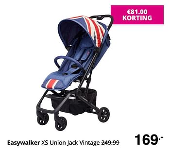 Promoties Easywalker xs union jack vintage - Easywalker - Geldig van 16/08/2020 tot 22/08/2020 bij Baby & Tiener Megastore
